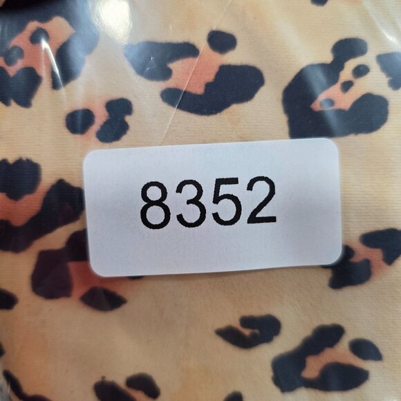 Womens Fabletics Power Hold Brown Animal Print Leggings Ankle Polyester Size L - Picture 10 of 10